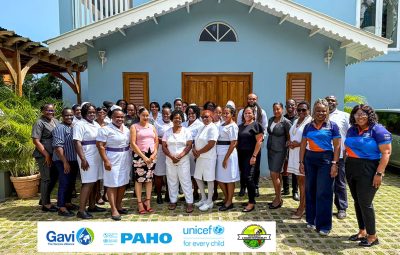 Pan American Health Organization Dukung Pelatihan Tenaga Kesehatan Di Saint Vincent & Grenadines Setelah Penerapan Vaksin Anak Baru
