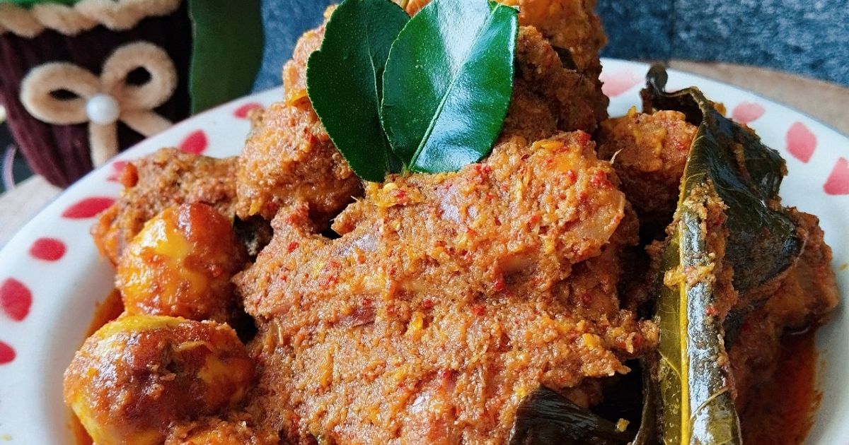 Rendang Ayam Kampung Kelapa Sangrai Menu Lebaran